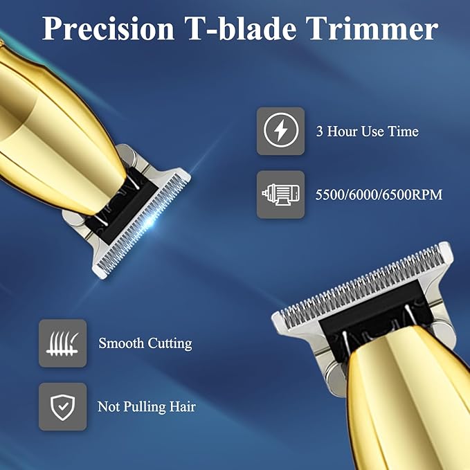 Hair Clippers for Men Professional, Cordless Beard Trimmer, 3 in 1 Clippers and Trimmers and Electric Razor Shaver Set with Bag, Mens Hair Clippers for Hair Cutting, Family, Barber
