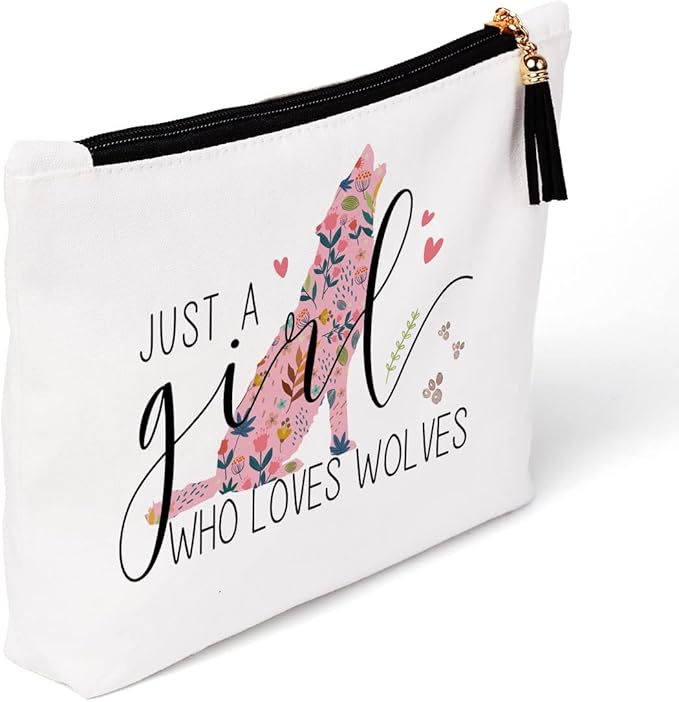 Wolf Gifts for Lovers, Stuff, Decor, Birthday, Christmas Makeup Bag
