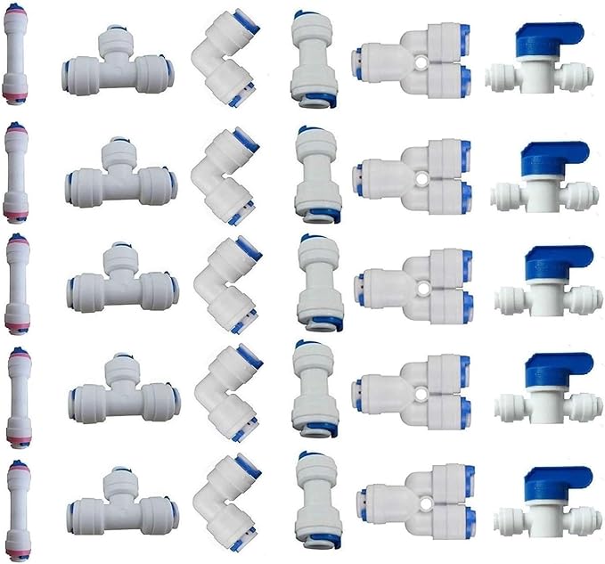 Lemoy 1/4" OD Quick Connect Push In to Connect Water Tube Fitting - Image 5