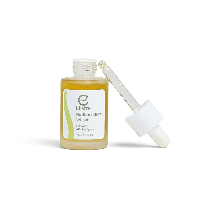 Elistre Radiant Glow facial oil with Vitamin C, Blend of Exotic Essential and Nurturing plant oils, For Very Dry skin Types