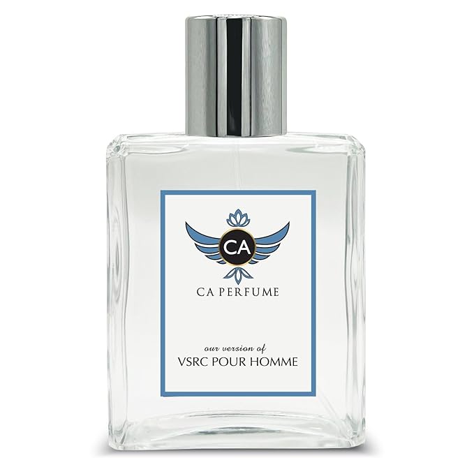 CA Perfume Impression of Vrsc Pour Homme For Men Replica Fragrance Dupes Eau de Parfum Spray Bottle 3.4 Fl Oz/100ml-X1
