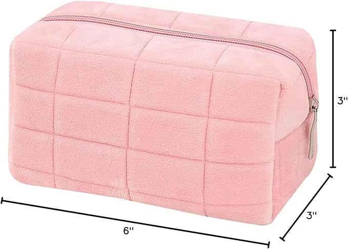 Makeup Bag Small Cosmetic Pouch for Purse Women Girls Y2k Checkered Make Up Bags