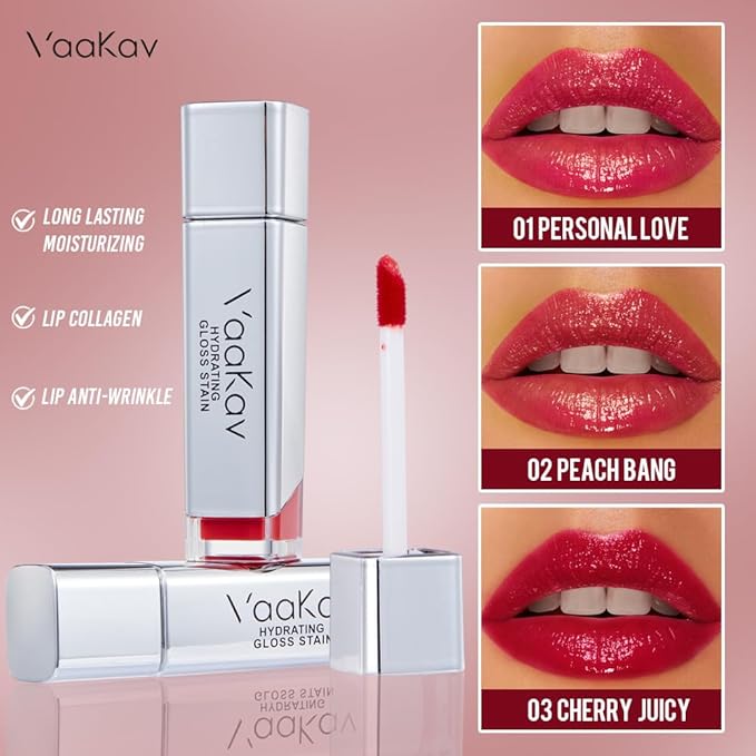 Matte Lip Stain Set, Long Lasting Waterproof Liquid Lipstick, Hydrating Non Sticky Velvet Lip Tint, Smudge-Proof Soft Matte Finish(02 PEACH BANG)