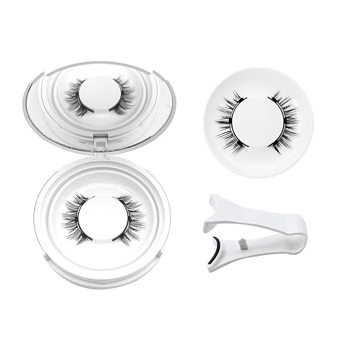 Magnetic Eyelashes with Applicator, Magnetic Eyelashes Natural Look,Reusable Magnet Lashes No Glue Needed Soft Lashes Kit(Natural)