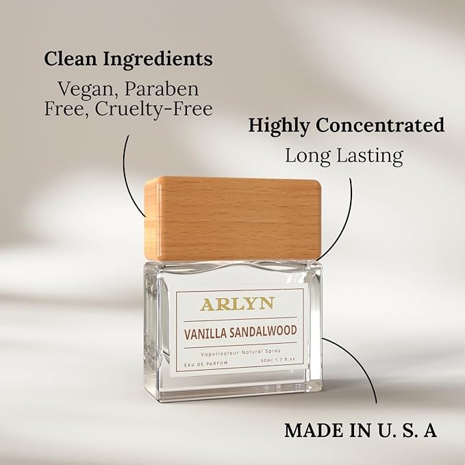 ARLYN Vanilla Sandalwood,Eau de Parfum Inspired by Amou.age Guida.nce, Long-Lasting Perfume For Men & Women, Vegan, Cruelty Free, Made In USA - 50 ml | 1.7 Oz