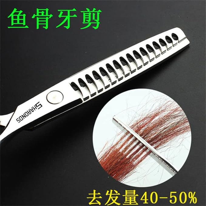 Barber hair scissors, Axemoore professional haircut Cutting Scissors/Shears set- 6", made of Japanese stainless steel, especially (6 in- tooth-D)