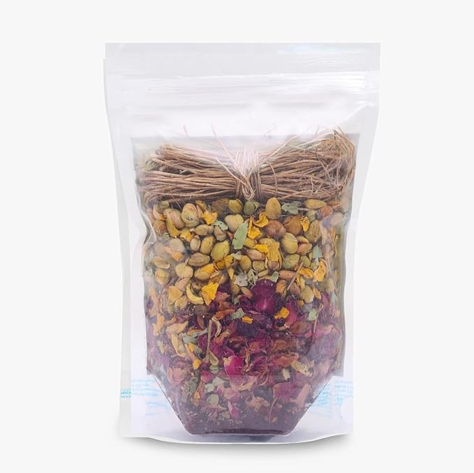 Foodherbs Herbal Hair Oil Mix | Herbs For Hair Growth | 18 Vital Herbs For Long, Thick, And Lustrous Hair | Hair Care Product For Women And Men | DIY Oil Infusion (Pack of 2)