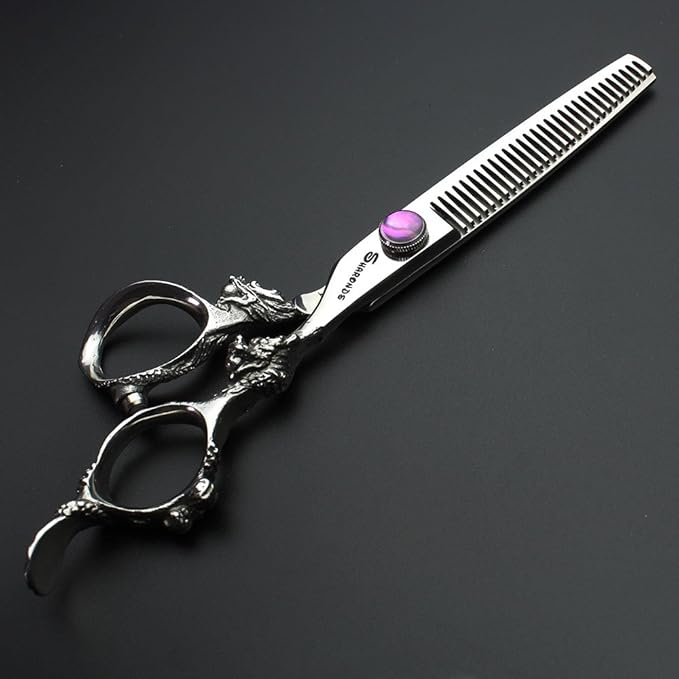 6/7/7.5/8/9 inch Japanese 440C Styling Studio Scissors Barber Professional Styling Tool Set Scissors (6-inch Thin Scissors)