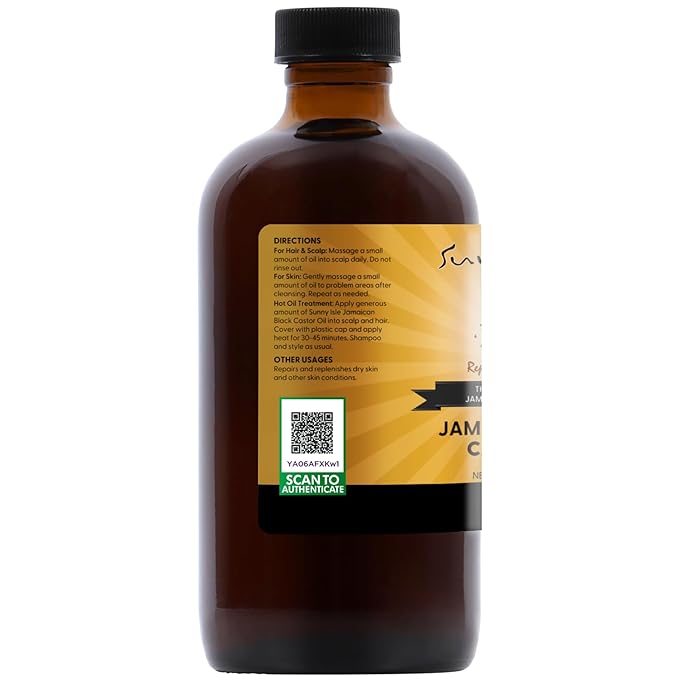 Sunny Isle Jamaican Black Castor Oil, 8 Fl Oz