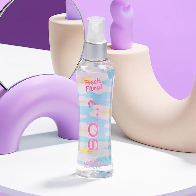 So...? Fresh Floral Body Mist for Women - 3.5 oz Body Mist - Pack of 2