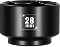 BLACKROBOT 28mm Low Profile Oil Filter Socket, 3/8" Drive 6-Point Oil Filter by BLACKROBOT