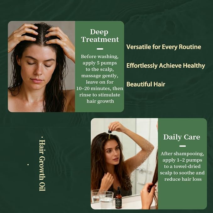 NP NATURES PHILOSOPHY Rosemary Mint Hair Growth Oil, Stimulates Hair Regrowth, Anti-Hair Loss, Nourishing Scalp Treatment for Thicker Fuller Hair, Aussie Hair Growth Products for All Hair Types