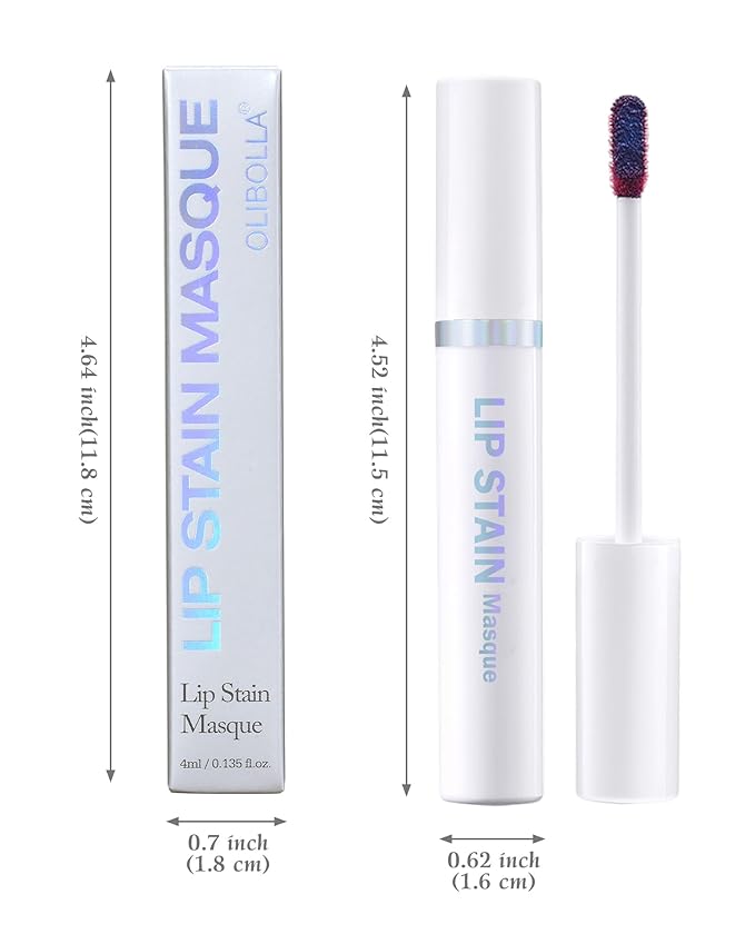 Lip Stain Masque Lip Liner Stain Long Lasting Waterproof Lip Tint Stain Semi-Permanent Lip Tattoo Transfer Proof Non-Drying Matte Finish Suitable for Women's Daily Lip Makeup
