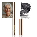 Ultra-Slim Brush Tubing Mascara for Mature Lashes – Waterproof Volume + Length for Fine Short Lower Lashes, Hypoallergenic Smudge-Proof Formula, Older Women Sensitive Eyes Friendly (Black)