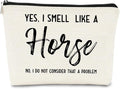 Horse Gifts - Horse Lovers Small Makeup Bag, Funny Cosmetic Bag for Women, Christmas & Birthday Gifts