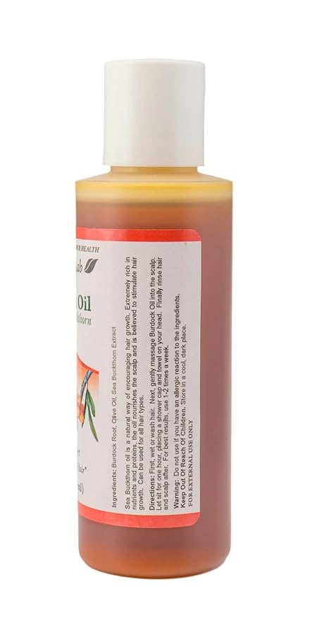 Salem Botanicals Burdock Oil with Sea Buckthorn, 3.4 Fluid Ounce