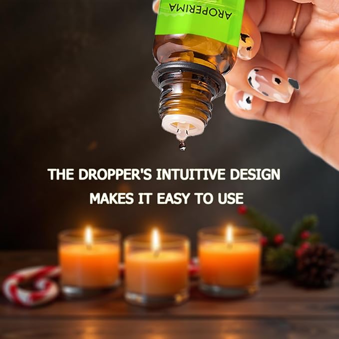 SPICE Fragrance Essential Oil Set - Gingerbread, Pink Lemonade, French Vanilla, Cinnamon, Brown Sugar, Sandalwood 6x10ML for Diffusers, Aromatherapy, Massage, Perfume, Soap Making and Candle