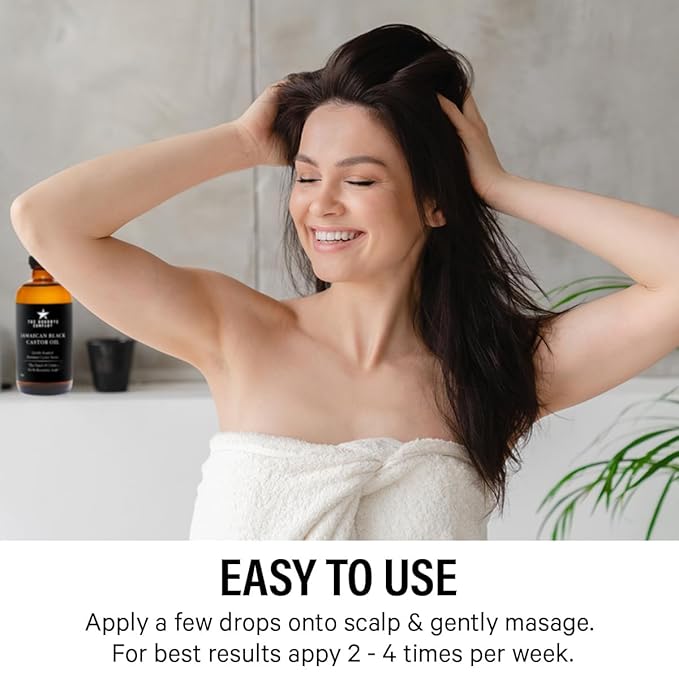 The Goodbye Company Jamaican Black Castor Oil, USDA Certified Organic - 250 mL, Cold Pressed, Unrefined for Eyebrow, Eyelash and Hair Growth (8.5 Ounces)