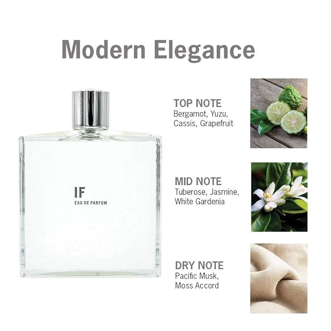 APOTHIA - IF Eau de Parfum Grand Edition | IF Perfume Modern White Floral & Citrus | Award Winning Fragrance | Premium Ingredients | Long Lasting Scent | 3.4 oz | 100 ml | Luxury Quality