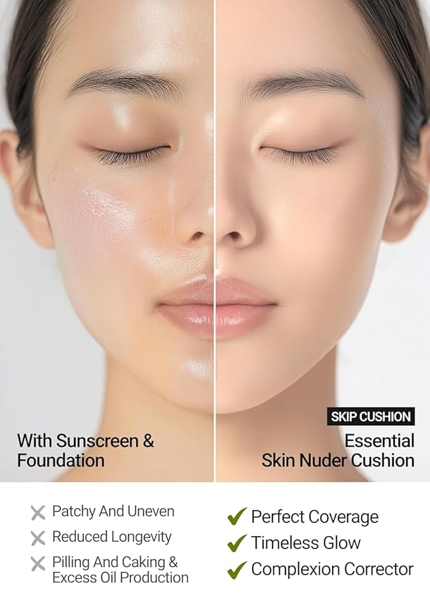 JUNG SAEM MOOL [ SPF ] Essential Skin Nuder Cushion (19 Pink Light) | Refill Not Included (0.49 Fl Oz) | SPF50 Broad Spectrum | Natural Finish | Makeup Artist Brand