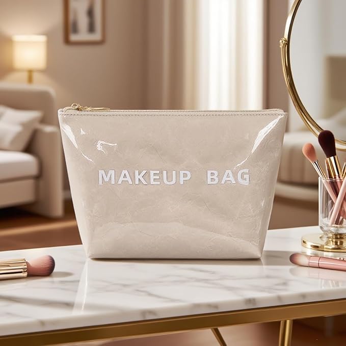 Makeup Bag for Women, Portable Waterproof Cute Cosmetic Bags, Skincare Makeup Case Pouch with Zipper for Daily Use, Travel