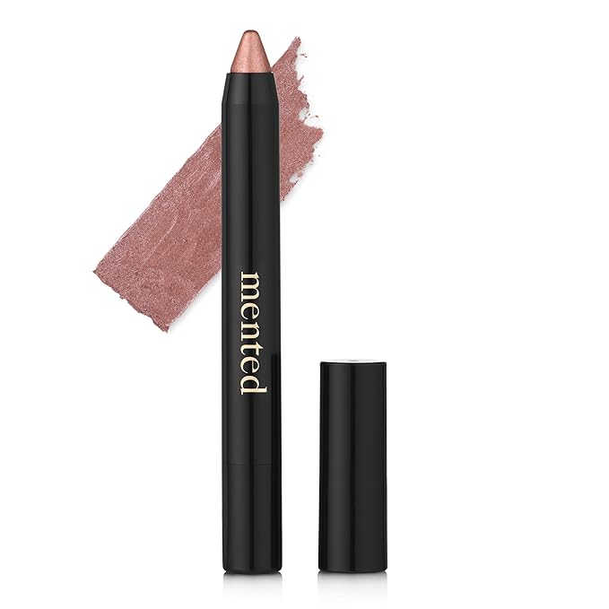 Mented Cosmetics Color Intense Eye Shadow Sticks, Cream Eyeshadow Stick Crayon, Easy-to-Apply Eyeshadow Pencils, Waterproof + Crease Proof Eye shadow Make Up, 0.05oz, Rosey Posey