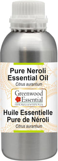 Greenwood Essential Pure Neroli Essential Oil (Citrus aurantium) Steam Distilled 300ml (10 oz)