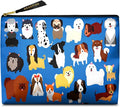Cute Makeup Bag for Purse Waterproof Cosmetic Bags for Women Funny Smooth Zipper Travel Toiletry Pouch 10X8 Inches-Cute Animal Dogs Makeup pouch