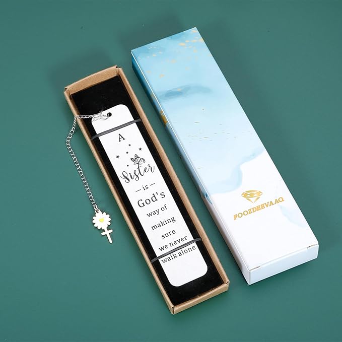 Sister Gifts from Sister Gifts for Women Christmas Stocking Stuffers White Elephant Valentine Sisters in Law Birthday Bridal Shower Soul Secret Sisters Baptism Christian Bookmark Gift for College Girl