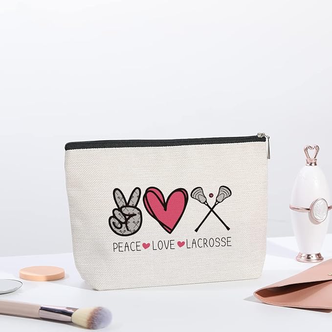 KDXPBZ Lacrosse Gifts: Funny Gifts for Her, Him, Moms, Players - Makeup Bag & More