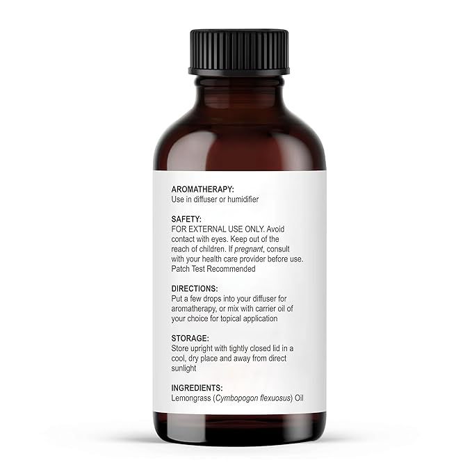 Majestic Pure Lemongrass Essential Oil with Glass Dropper - 1 Fl Oz - 100% Pure and Natural Lemongrass Oil - Premium Grade Essential Oils for Diffuser, Aromatherapy, Soap and Candle Making