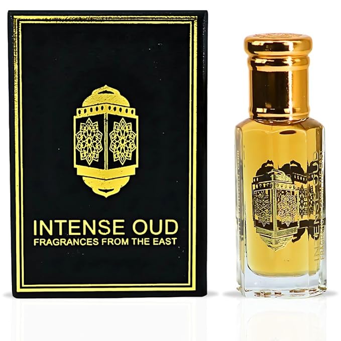 INTENSE OUD Red Tobaco Long Lasting Arabian Perfume Oils for Women 12ML (0.40 OZ) Fragrance Oil With Spicy Cinnamon, Sweet Apple, Tobacco & Vanilla, Concentrated Perfume Oil in Black Gift Box