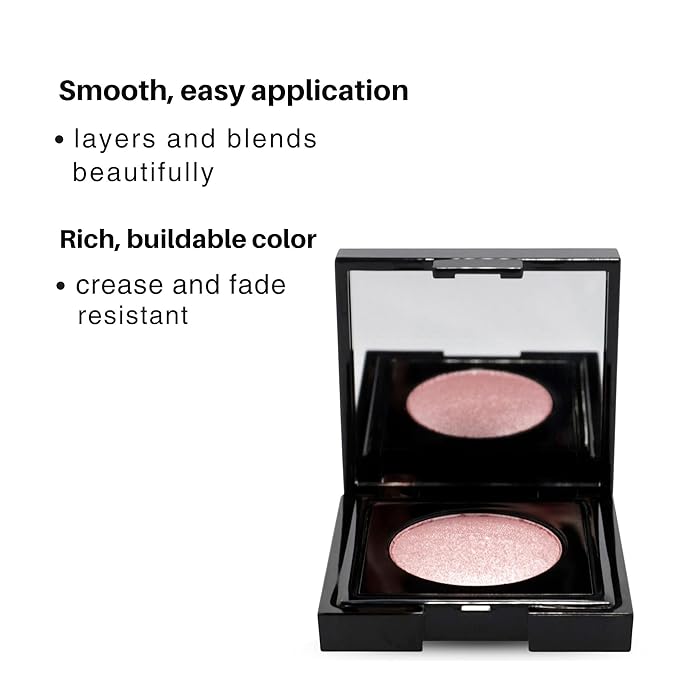 GA-DE Velveteen Metallic Eyeshadow Mono, 223 - Pearl Infused, Shimmer Eye Makeup - Silky-Soft, Densely Pigmented, Seamless Blend - 0.105 oz