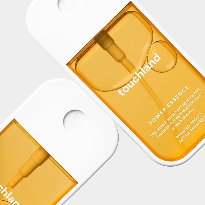 Touchland Hydrating Body & Hair Fragrance Mist, Mango Mojo, 2 FL. OZ. Travel Size Body Spray