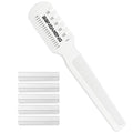 Hair Cutter Comb, Shaper Razor Comb, Split Ends Trimmer Styler, Double Edge Razor Blades for Thinning, Cutting and Styling, Extra 5 Blades Included