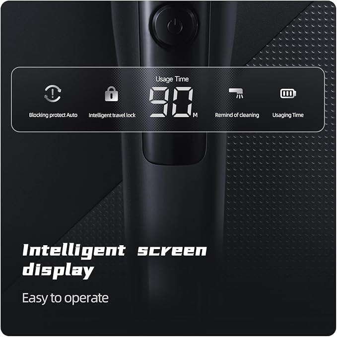 Men's Shaver Electric Rotary Razor 3D Floating Cutter Head One Hour Type-c Fast Charge Waterproof Razor with Led Display Wet Dry Shaving X2 Series Gift for Dad Husband Boy Friends