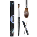 Acrylic Nail Brush Size #08, 100% Pure Kolinsky Nail Art Brushes for Acrylic Application, Sturdy Handle Oval Shaped Acrylic Powder Nail Design Tools for Professional Manicure DIY