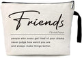 ZHANTUONE Friend Definition Noun Funny Friendship Cosmetic Bag, for Travel Toiletry Zipper Storage Pouch Makeup Bag, Gifts for Friends Coworker Bestie, Birthday Appreciation Gifts for Friend