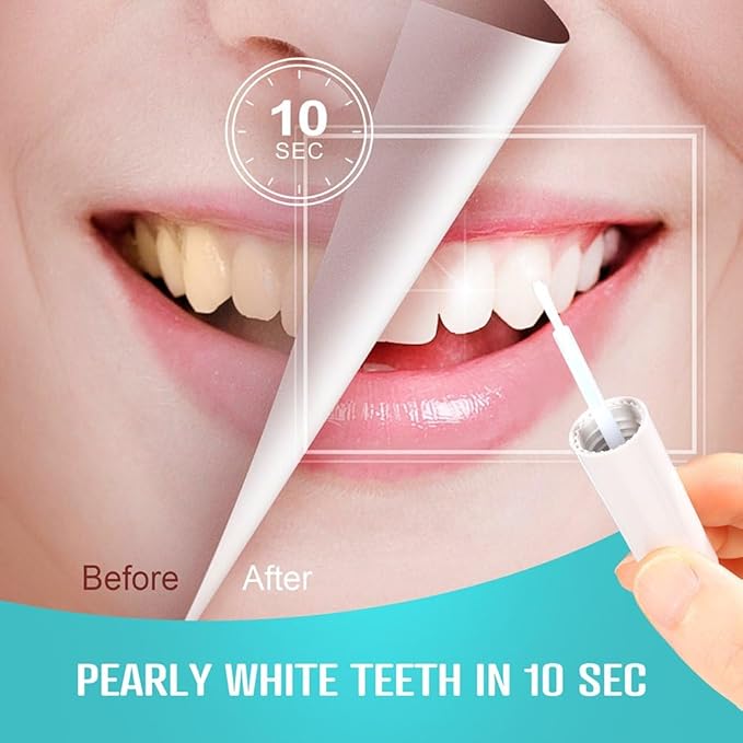 Tooth Whitening Paint - Instant White Teeth, Gentle & Safe Formula, Easy to Use & Portable, Long-Lasting Results for a Confident Smile