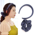 Headband and Scrunchie Set for Women 2Pack Hair Ties for Girls Elastics Bands Ponytail Holder Hair Accessories Royal Blue