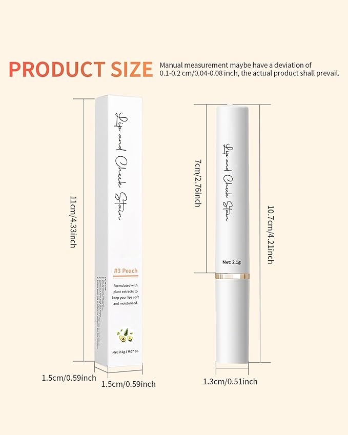 PH Color Changing Lipstick, Waterproof Temperature Color Change Lip Balm, Multi-Use Lip and Cheek Tinted Lip Gloss, Long-Lasting Hydrating Moisturizing Lip Tint,Festival Makeup Gift for Women-04 White