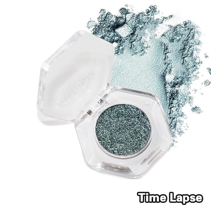 Chameleon Eyeshadow Collection, 14 Shades, Glitter Pressed Powder, Iridescent Shimmer Colors. (Time Lapse)