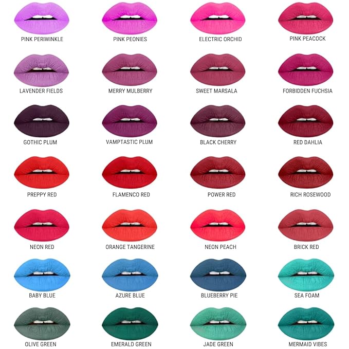 Aromi Matte Liquid Lipstick | Long-lasting, Bright Peachy Coral Lip Color, Vegan, Cruelty-free, Gluten Free Waterproof (Neon Peach)