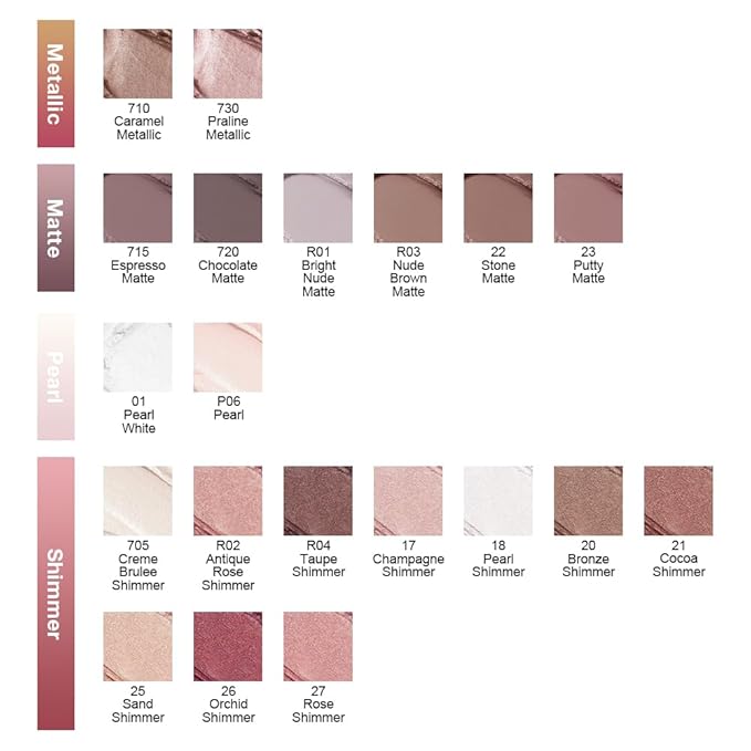 Single Cream Eye Shadow,Creme Brulee Shimmer Glitter Natural Nude Monochrome Eyeshadow Palette,Waterproof,Long Lasting Naturing-Looking,Vegan & Cruelty-Free,705