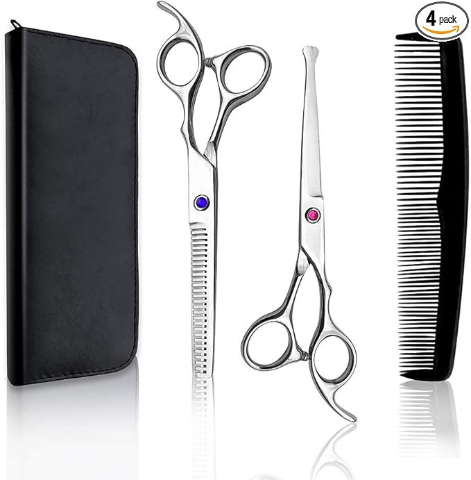 Kids Professional Hair Scissors Barber Shears 6.5-inch Hair Cutting Scissors Salon Thinning Scissors for Children, Women Men Kids,Salon, Home