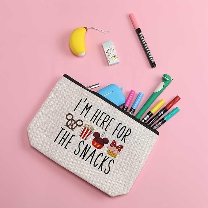 Cartoon Mouse Makeup Bag Cosmetic Bag Zipper Pouch Funny Cute Mouse Themed Gifts Animal Lover Gifts Friendship International Nurses Day Birthday Gift for Women Girl Sister Friend Daughter