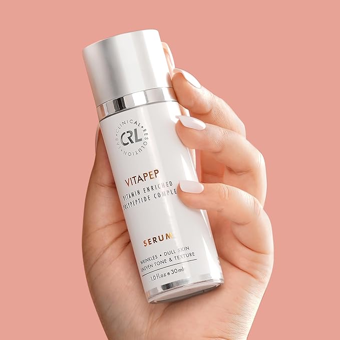 Clinical Resolution VitaPep Serum Best Anti Aging, Wrinkle and Boosts Collagen, Repairs Skin, Improving Tone and Texture, Hyaluronic Acid & Vitamin (1.0 fl.oz / 30ml)