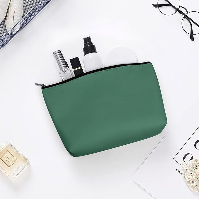 Fashion Zipper Cosmetic Case, Portable Makeup Case, Personality Toiletry Bag, Green Travel Cosmetic Toiletry Bag
