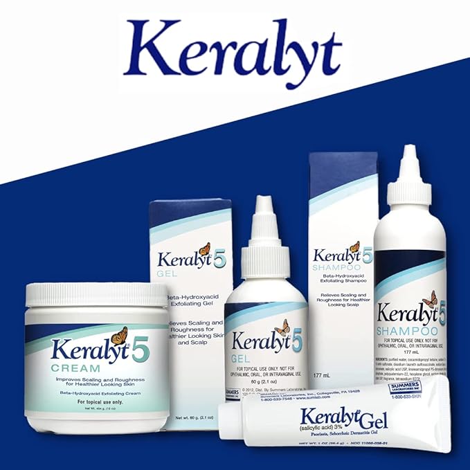 5 Psoriasis Cream - Full Body 5% Salicylic Acid Exfoliating Skin Lotion - Promotes Relief from Itchy, Redness, Dryness, Roughness, and Flakey Skin