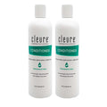 Cleure Hydrating Fragrance Free Conditioner - Hypoallergenic, SLS Free & Paraben Free - Unscented (12 Fl Oz, Pack of 2)